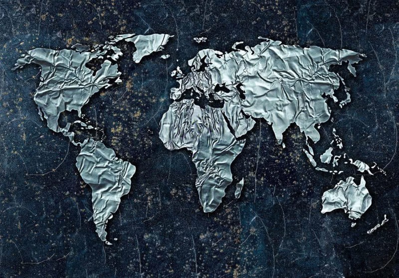 Fototapeta Nowoczesna mapa świata 10385
