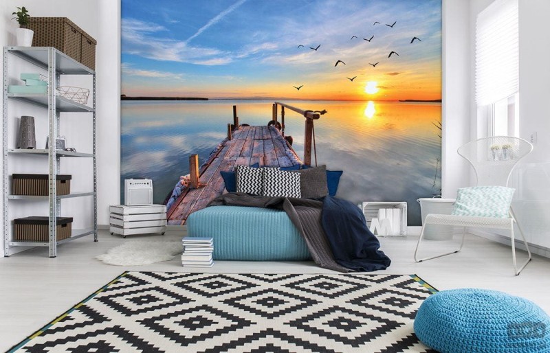 Fototapeta drewniany pomost