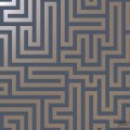 Tapeta papierowa z geometrycznym wzorem labirynt