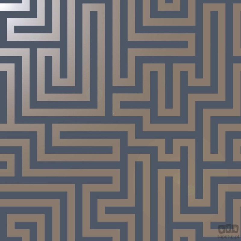 Tapeta papierowa z geometrycznym wzorem labirynt