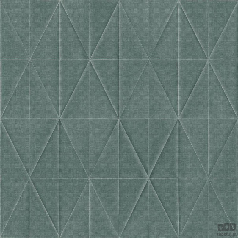 Tapeta na flizelinie wzór geometryczny zieleń