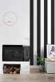 Tapeta na flizelinie w biało czarne pasy