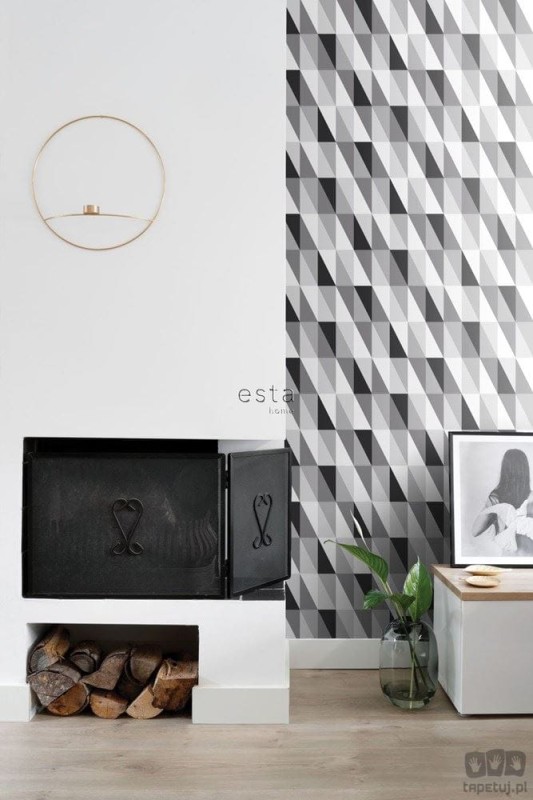 Tapeta na flizelinie wzór geometryczny trójkąty