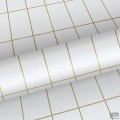 Biała tapeta w kratkę wzór geometryczny prostokąty