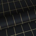 Czarna tapeta w kratkę wzór geometryczny prostokąty