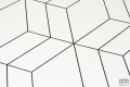 Tapeta czarno biała wzór geometryczny romby flizelina