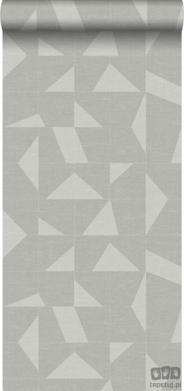 Tapeta z geometrycznym wzorem w odcieniach szarości