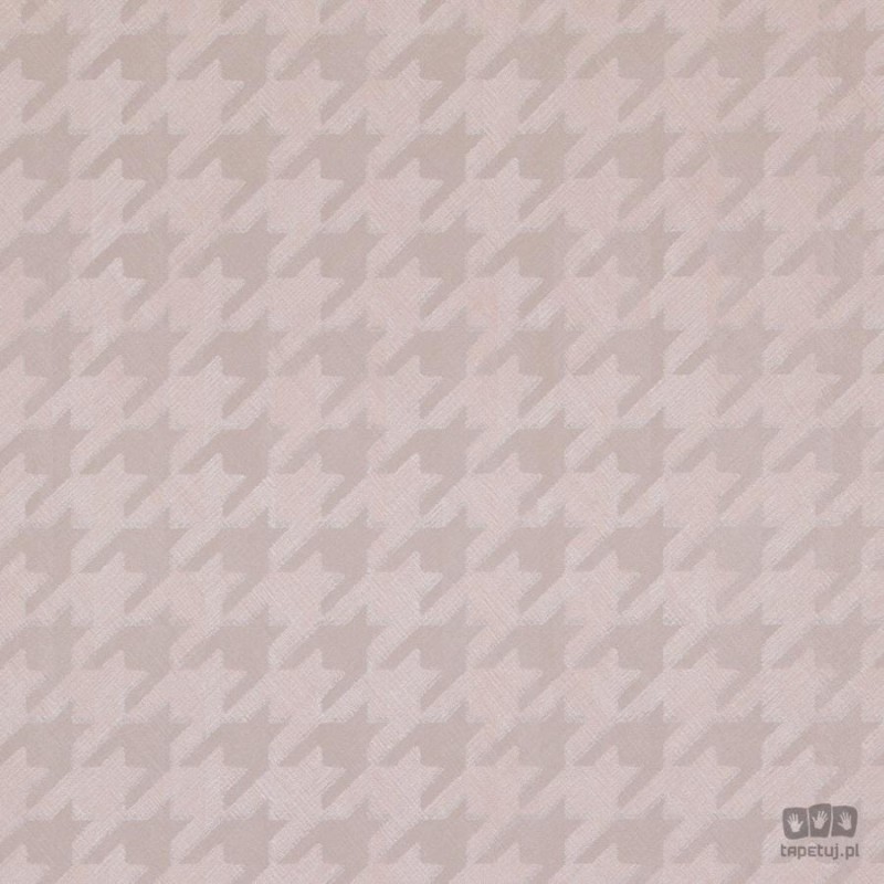 Pudrowo-różowa tapeta z awangardowym wzorem