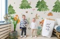 Fototapeta zwierzęta w lesie – akwarele 2