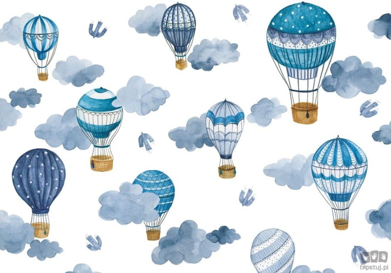 Fototapeta dla dzieci - balony w chmurach 24