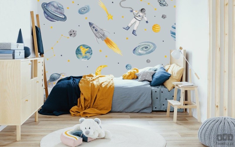 Fototapeta dla dzieci - planety i statki kosmiczne 25