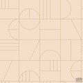 Tapeta wzór geometryczny kwadraty beżowa flizelina