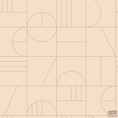 Tapeta wzór geometryczny kwadraty beżowa flizelina
