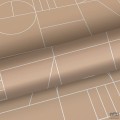 Tapeta wzór geometryczny kwadraty beżowy flizelina