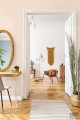 Tapeta na flizelinie łuki art deco pudrowy róż