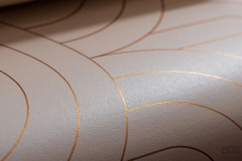 Tapeta na flizelinie łuki art deco pudrowy róż
