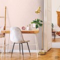 Różowa tapeta na flizelinie łuki art deco