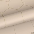 Różowa tapeta na flizelinie geometryczna art deco