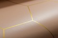 Różowa tapeta na flizelinie geometryczna art deco