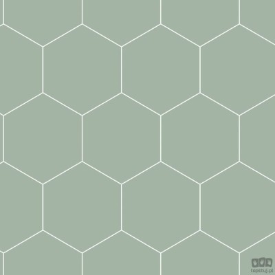 Miętowa zielona tapeta geometryczna art deco flizelina