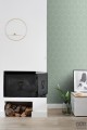Miętowa zielona tapeta geometryczna art deco flizelina