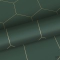 Zielona tapeta na flizelinie geometryczna art deco