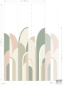 Fototapeta nowoczesny wzór geometryczny flizelina