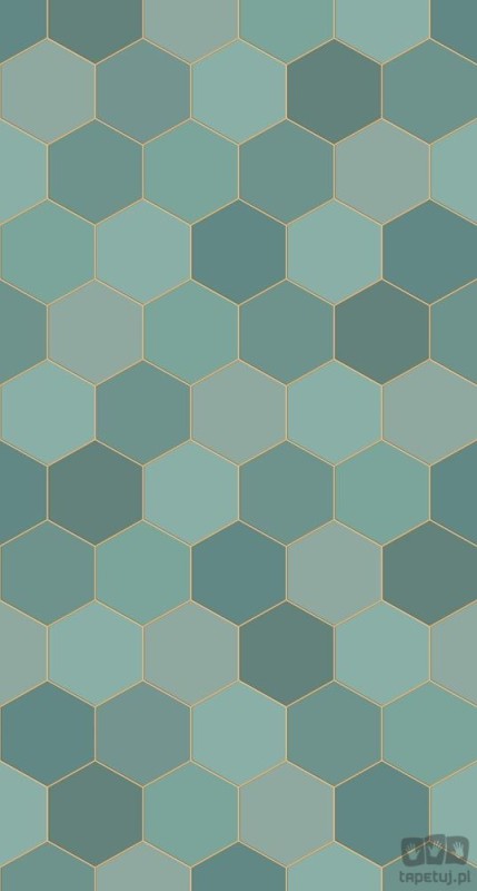 Fototapeta wzór geometryczny odcienie zielonego flizelina
