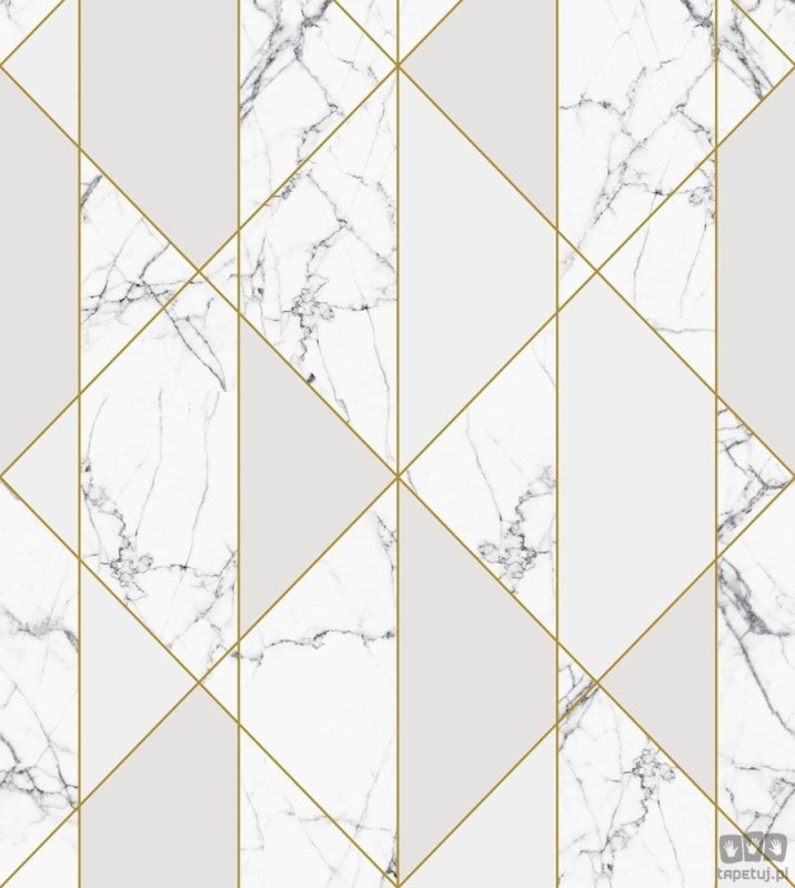 Fototapeta art deco wzór geometryczny marmur flizelina