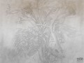 Fototapeta Grey Ombre Flower
