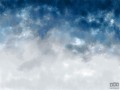 Fototapeta Watercolor Ombre Blue & Grey
