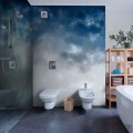Fototapeta Watercolor Ombre Blue & Grey