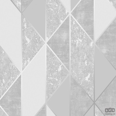 Tapeta w odcieniach szarości z geometrycznym motywem