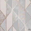 Tapeta w odcieniach taupe z geometrycznym motywem