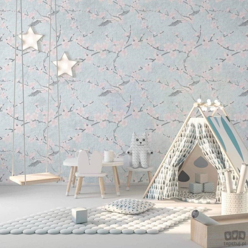 Fototapeta Sakura blue