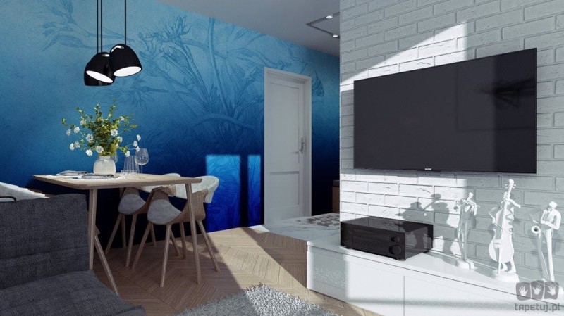 Fototapeta Blue Ombre Flower