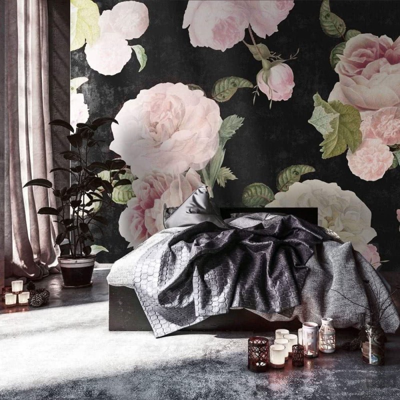Fototapeta Roses dark blue