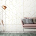 Fototapeta Cant fusion white&gold