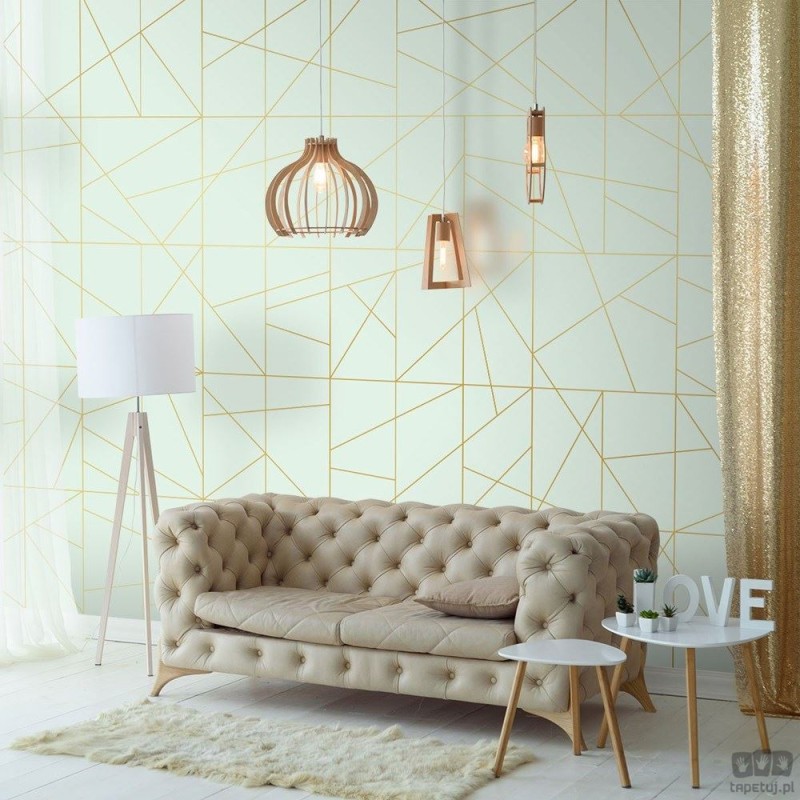 Fototapeta Cant fusion mint&gold
