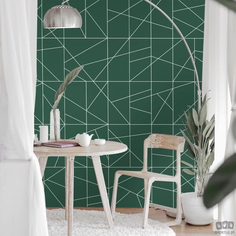 Fototapeta Cant fusion bottle green&white