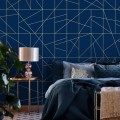 Fototapeta Cant fusion dark blue&gold