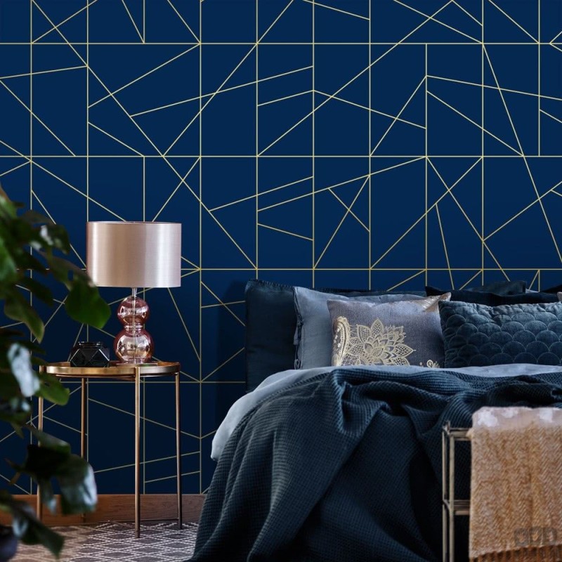 Fototapeta Cant fusion dark blue&gold