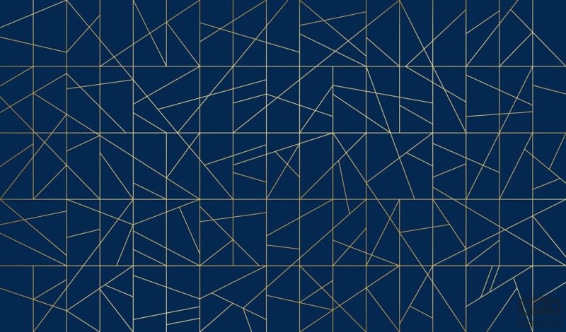 Fototapeta Cant fusion dark blue&gold