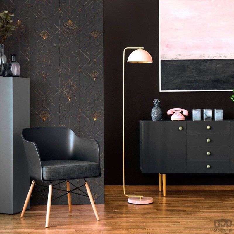 Fototapeta Fan Black&Gold