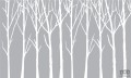 Fototapeta Bare Trees ciemnoszare tło