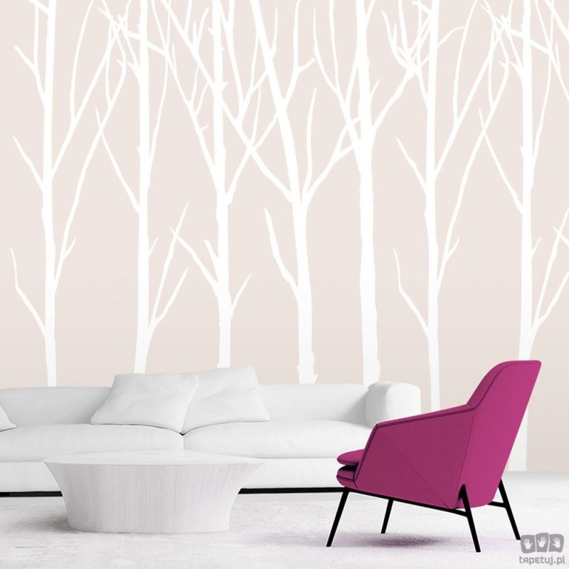Fototapeta Bare Trees kawowy