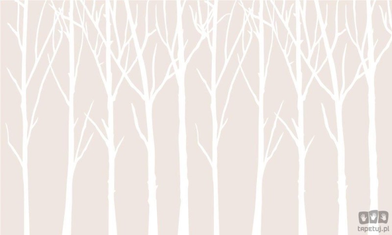 Fototapeta Bare Trees kawowy