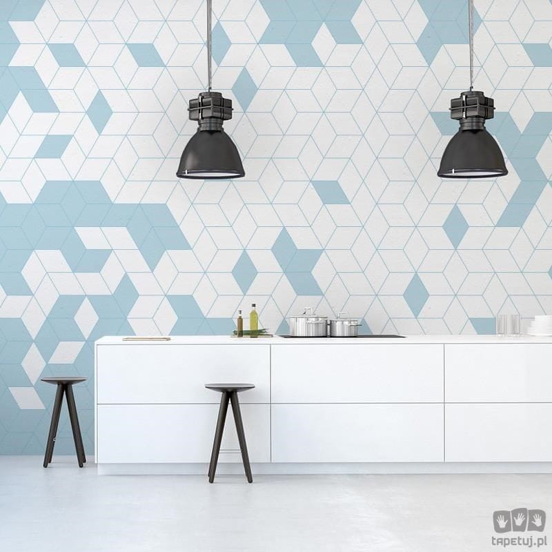 Fototapeta Shapes Fusion blue