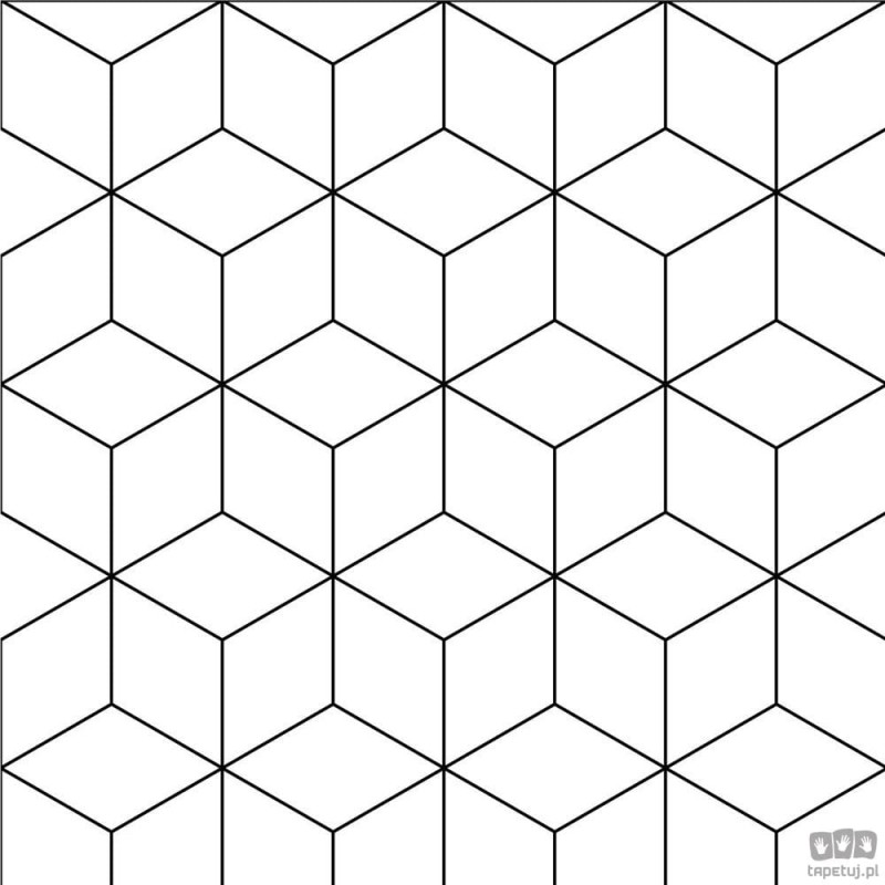 Fototapeta Square Blank czarna fuga