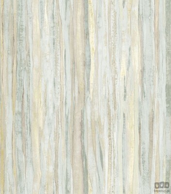Nowoczesna tapeta ICH Wallpaper Deco Stripes fale zielono-żółta